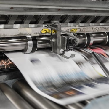 Flexo printing press (newspaper)